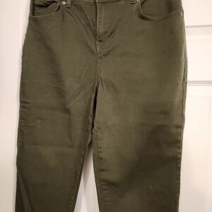 Style & Co. Women's Straight Leg Jeans in Olive